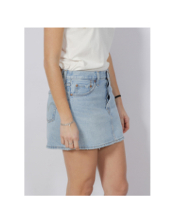 Jupe courte droite en jean icon bleu clair femme - Levi's