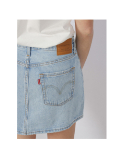 Jupe courte droite en jean icon bleu clair femme - Levi's