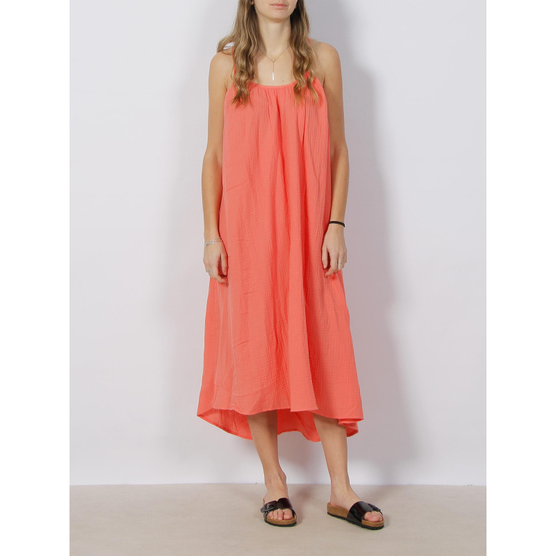 Robe midi natali orange femme - Vero Moda