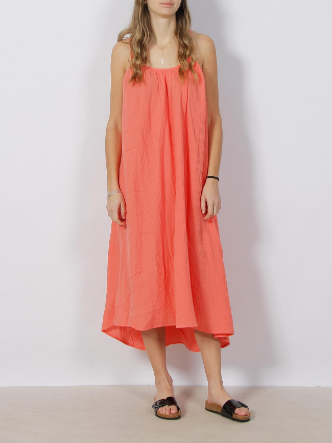 Robe midi natali orange femme - Vero Moda