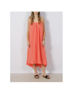 Robe midi natali orange femme - Vero Moda