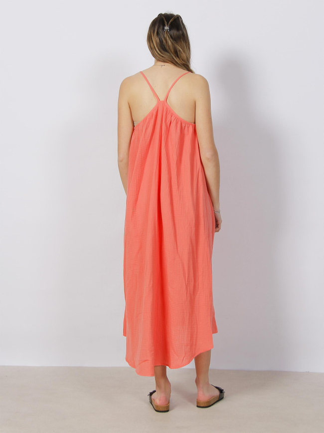 Robe midi natali orange femme - Vero Moda