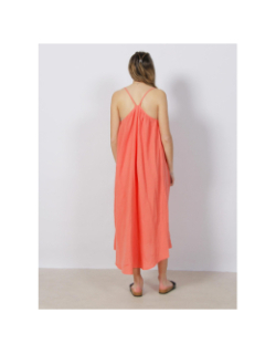 Robe midi natali orange femme - Vero Moda