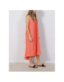 Robe midi natali orange femme - Vero Moda