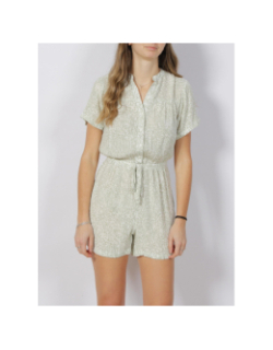 Combi-short menny playsuit vert blanc femme - Vero Moda