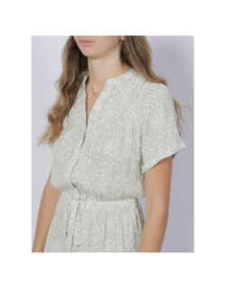 Combi-short menny playsuit vert blanc femme - Vero Moda