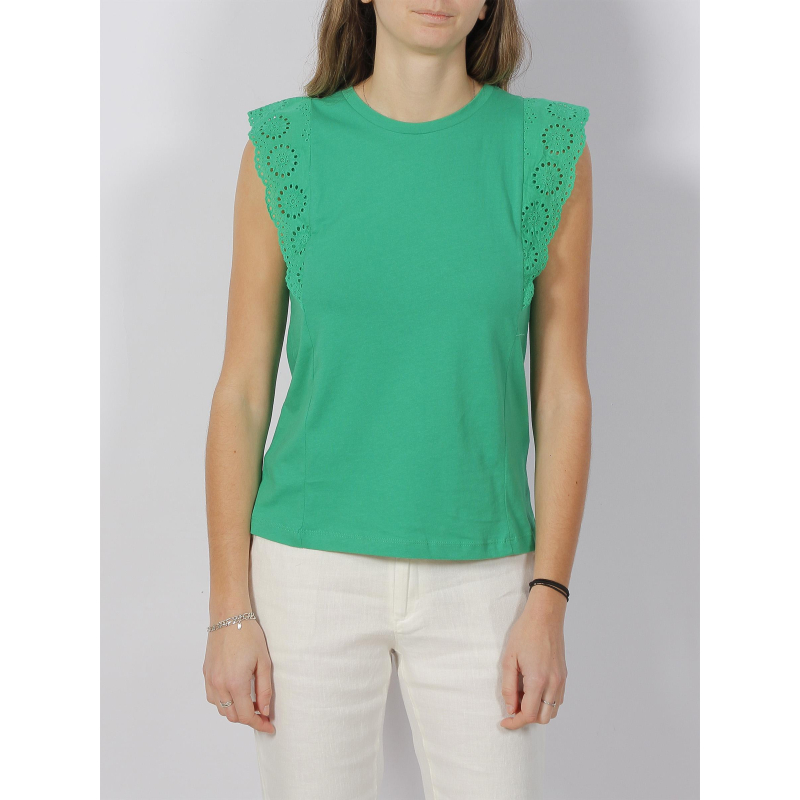 Débardeur épaule ajourée hollyn vert femme - Vero Moda