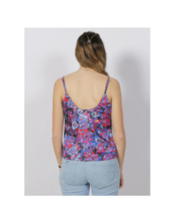 Débardeur fleuri en satin mayra multicolore femme - Only