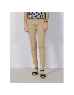 Jean skinny secret push in beige femme - Salsa