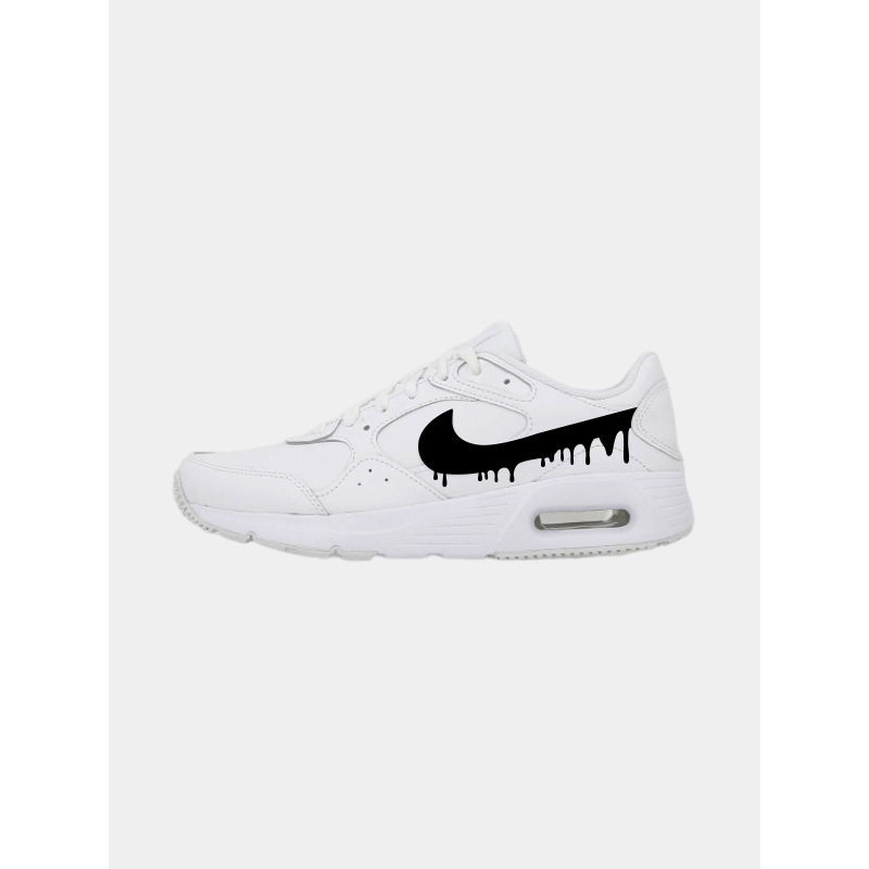 Air max baskets sc lea coulure noire blanc homme - Nike
