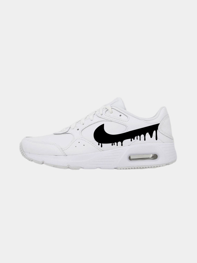 Air max baskets sc lea coulure noire blanc homme - Nike