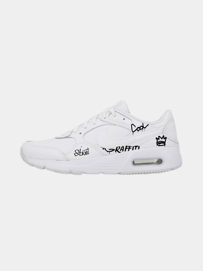 Air max baskets sc lea graffitis blanc homme - Nike