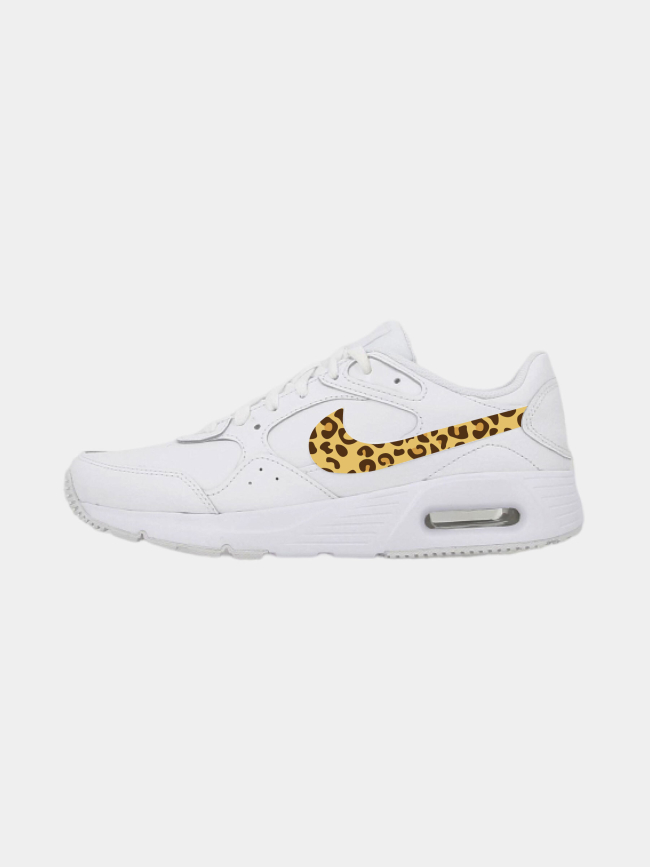 Air max baskets sc lea imprimés panthère blanc homme - Nike