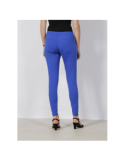 Pantalon cruz uni bleu femme - HBT