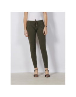 Pantalon cruz uni kaki femme - HBT