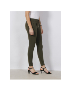 Pantalon cruz uni kaki femme - HBT