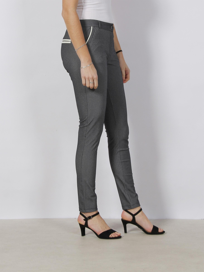 Pantalon slim christina imprimés jean gris femme - HBT