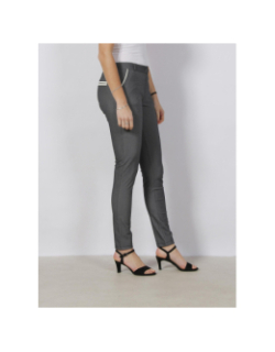 Pantalon slim christina imprimés jean gris femme - HBT