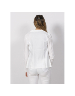 Veste blazer shirley lin blanc femme - Hbt