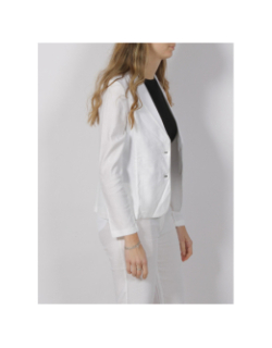 Veste blazer shirley lin blanc femme - Hbt