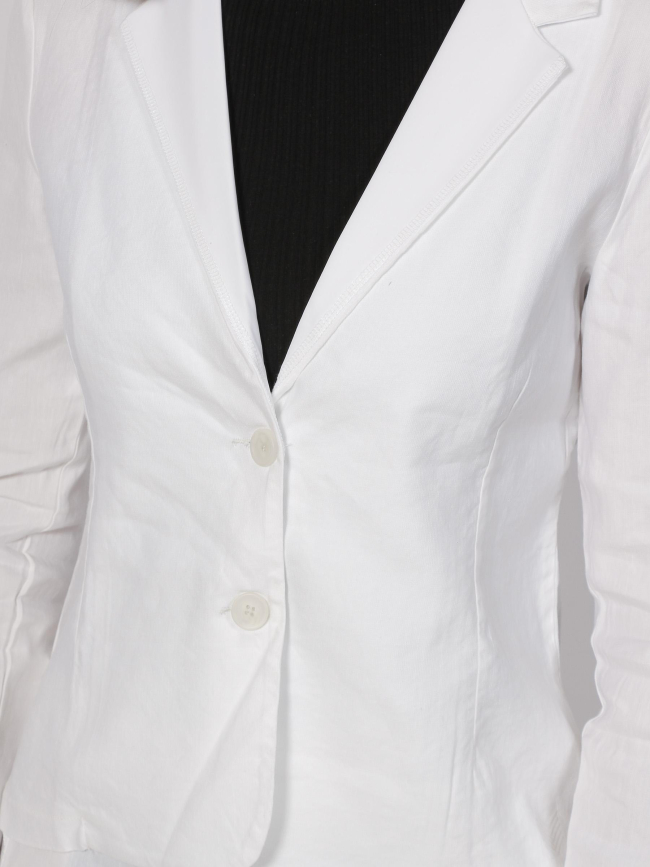 Veste blazer shirley lin blanc femme - Hbt