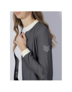 Veste bombers kimy imprimés denim gris femme - HBT