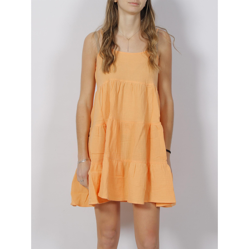 Robe courte ample thyra orange femme - Only