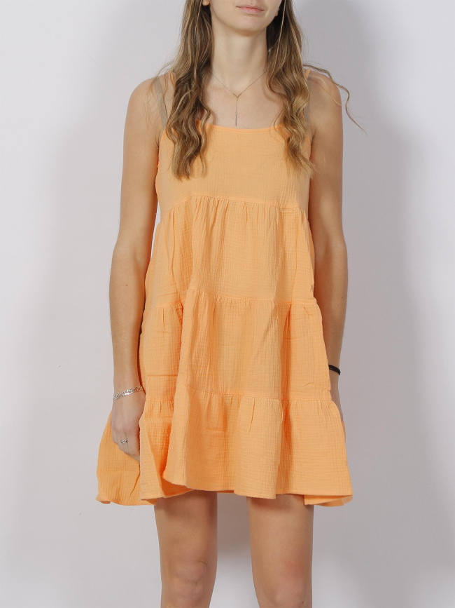 Robe courte ample thyra orange femme - Only