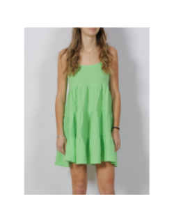 Robe courte ample thyra vert femme - Only