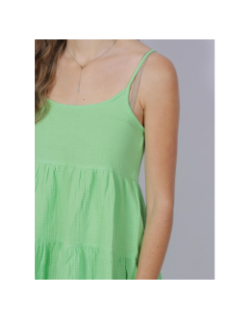 Robe courte ample thyra vert femme - Only