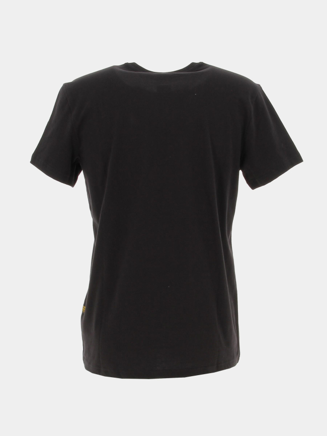 T-shirt basic uni logo brodé noir homme - G Star