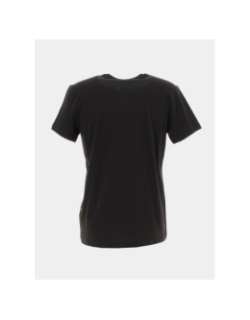 T-shirt basic uni logo brodé noir homme - G Star