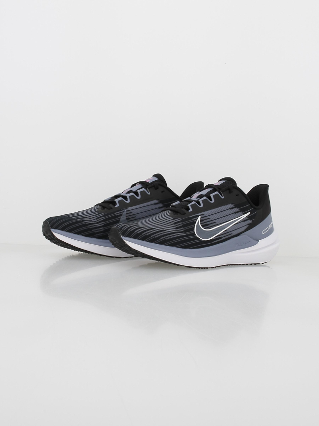 Chaussures de running air winflo 9 noir gris homme - Nike