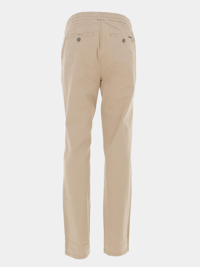 Pantalon chino droit idris beige homme - Deeluxe