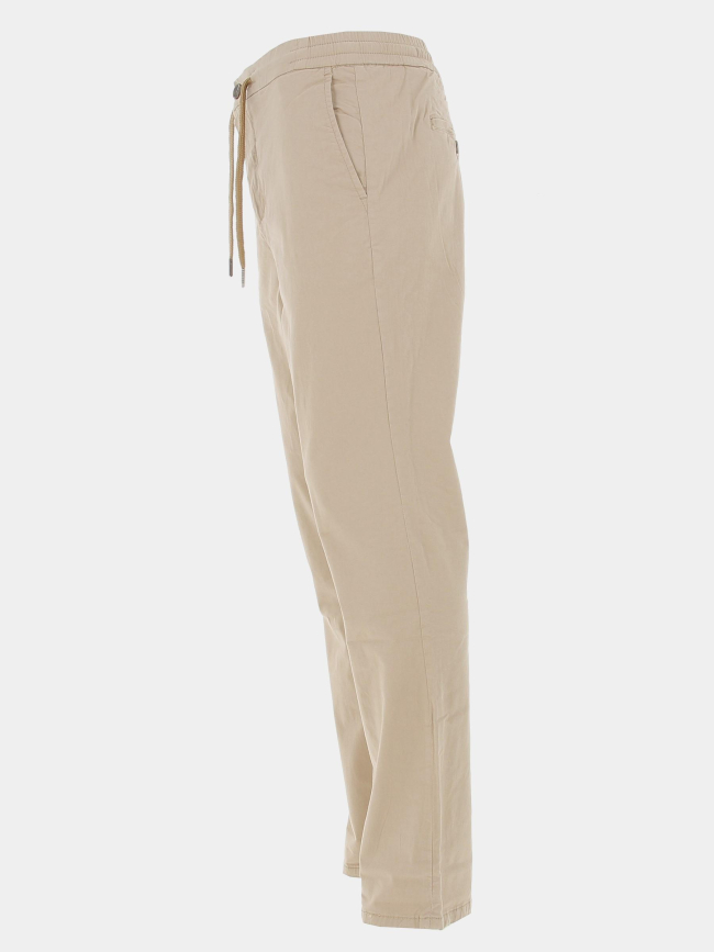 Pantalon chino droit idris beige homme - Deeluxe