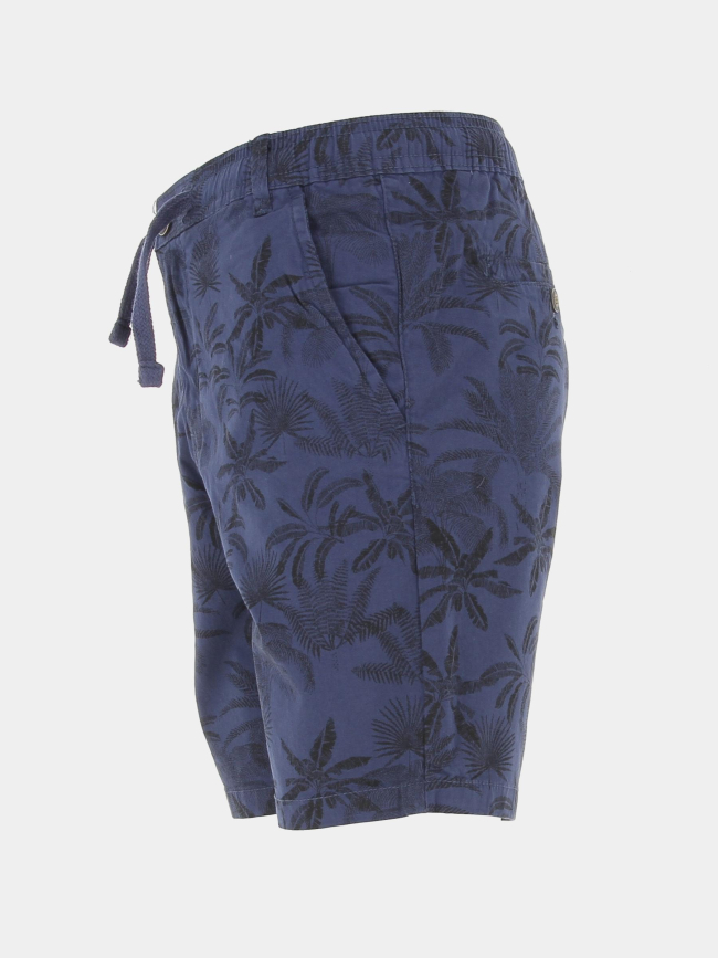 Short imprimé palmier sling bleu marine garçon - Teddy Smith