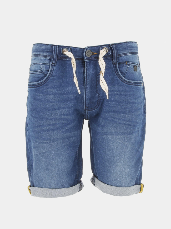 Short en jean jogjean stretch bleu foncé homme - Rms 26