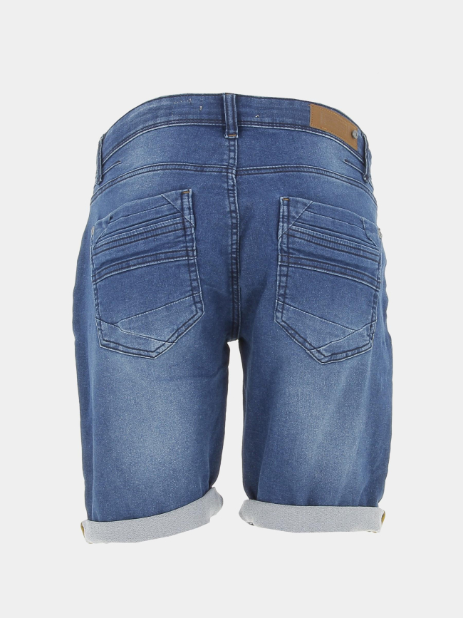 Short en jean jogjean stretch bleu foncé homme - Rms 26