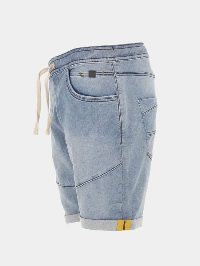 Short en jean jogjean stretch bleu clair homme - Rms 26