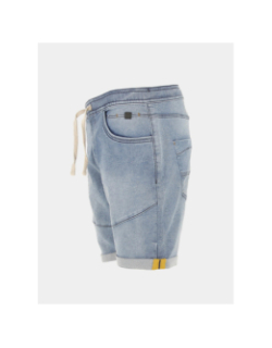 Short en jean jogjean stretch bleu clair homme - Rms 26