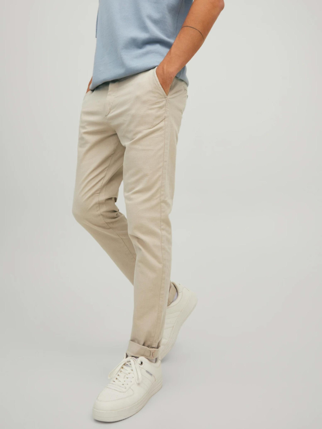 Pantalon chino marco fury beige homme - Jack & Jones