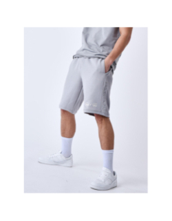 Short bande logo brodé gris homme - Project X Paris