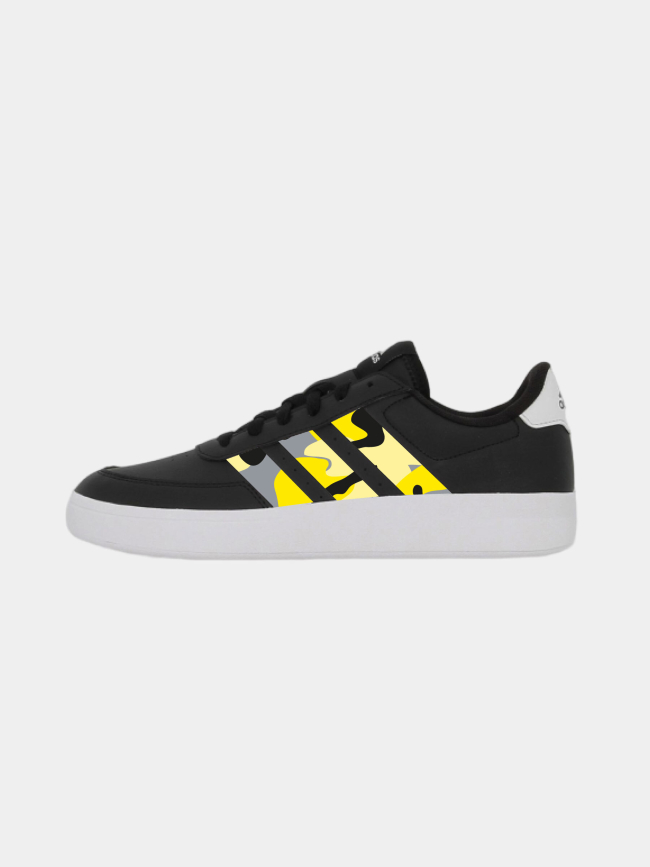 Baskets breaknet 2.0 camo jaune noir homme - Adidas