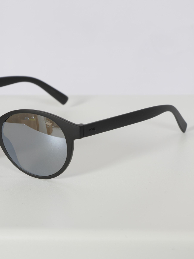 Lunettes de soleil rond cat.3 noir mat homme - Invu