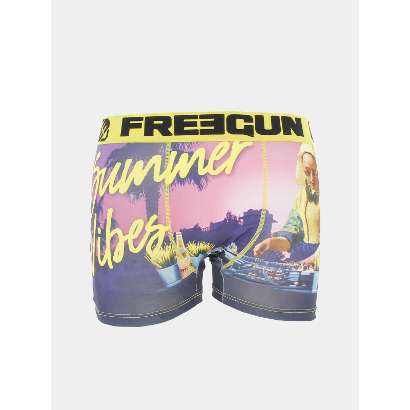 Boxer summer vibes rose violet homme - Freegun