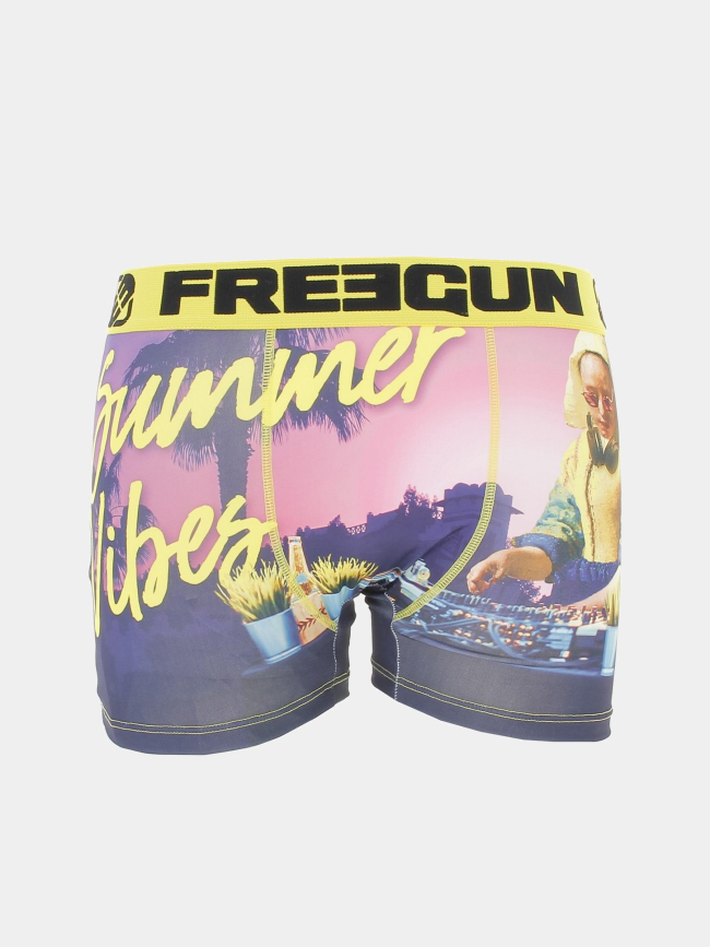 Boxer summer vibes rose violet homme - Freegun