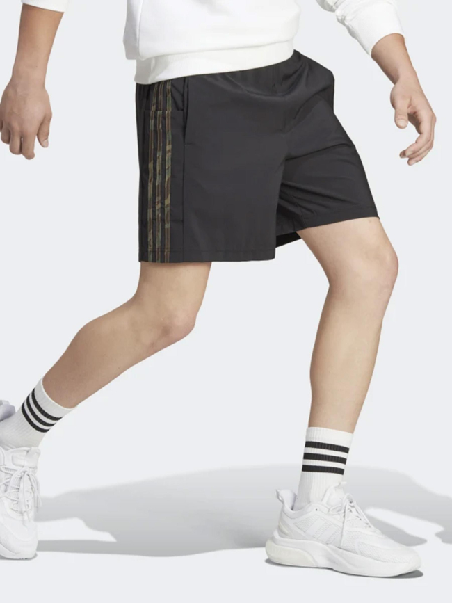 Short jogging 3 stripes camo chelsea noir homme - Adidas