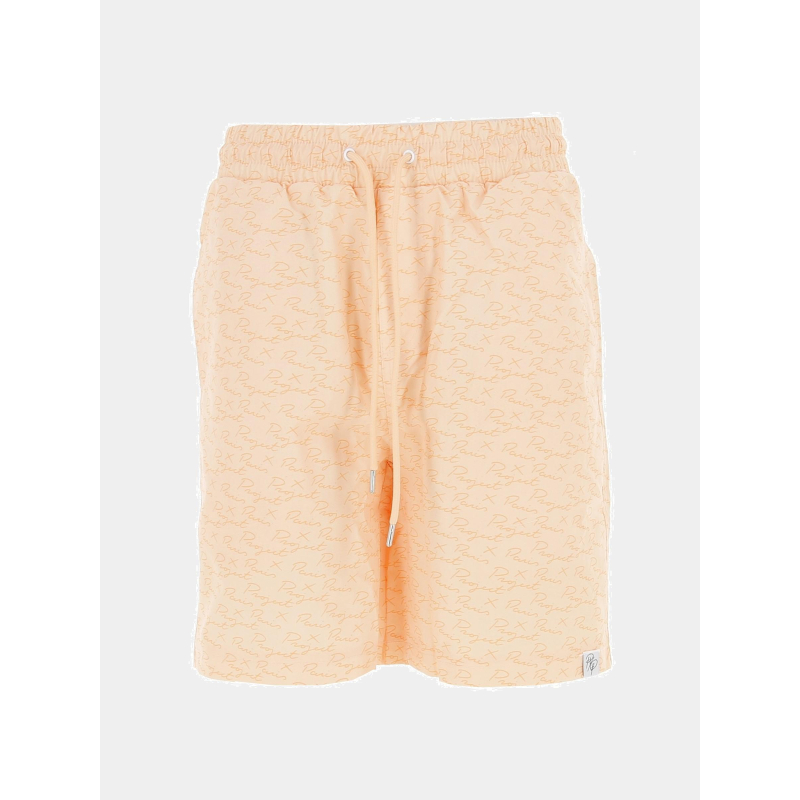 Short de bain imprimés logo orange homme - Project X Paris