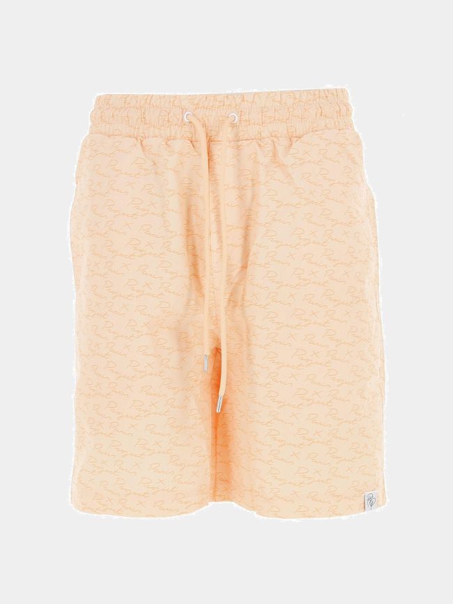 Short de bain imprimés logo orange homme - Project X Paris