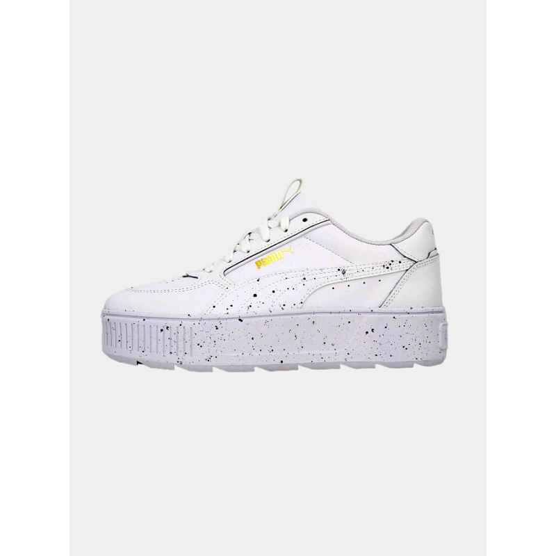 Baskets compensées karmen rebelle paint splatter blanc femme - Puma